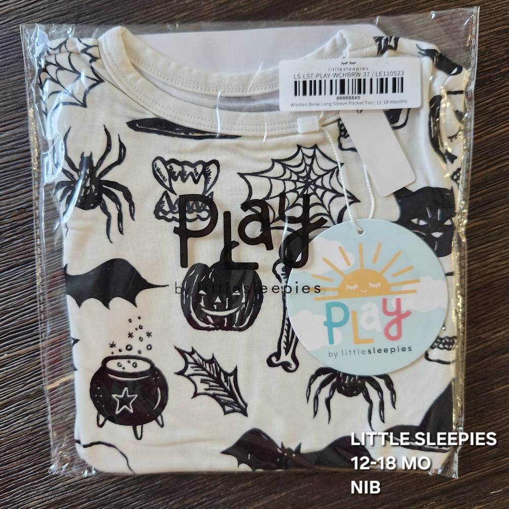 Little Sleepies Long Sleeve Pocket T - HALLOWEEN Witches Brew